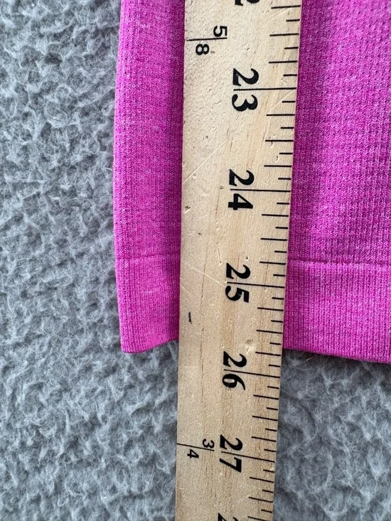 Lululemon For The Run Short Sleeve Tee Size 6 | Rare Fuchsia Pink 2018 - Picture 4 of 9